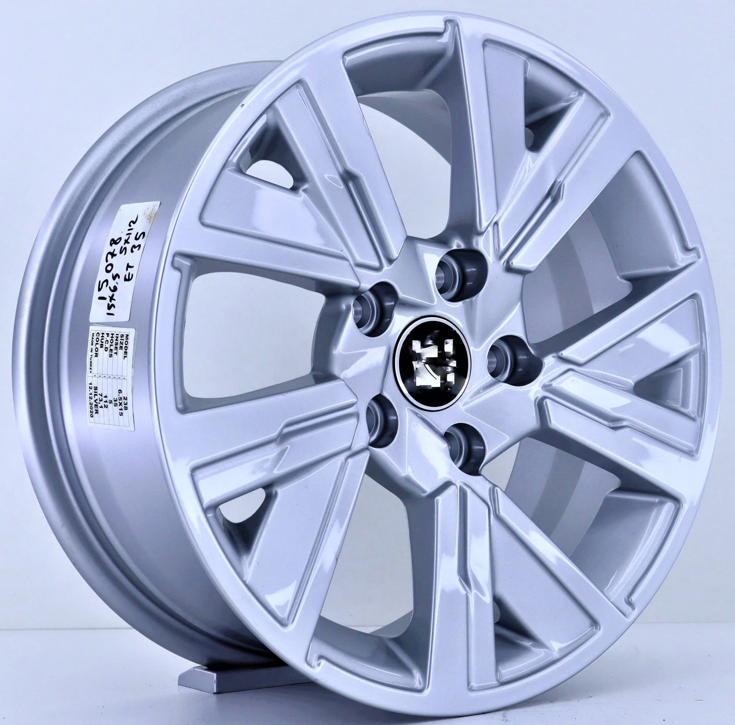 R1 Wheels 15 inç 5*100 ET35 Metalik Gri Jant Takımı (J-1146) - KolayOto