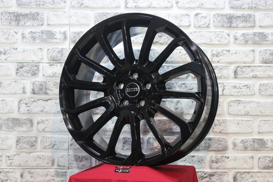 R1 Wheels 22 inç 5*120 ET45 Siyah Jant Takımı (J-695) - KolayOto