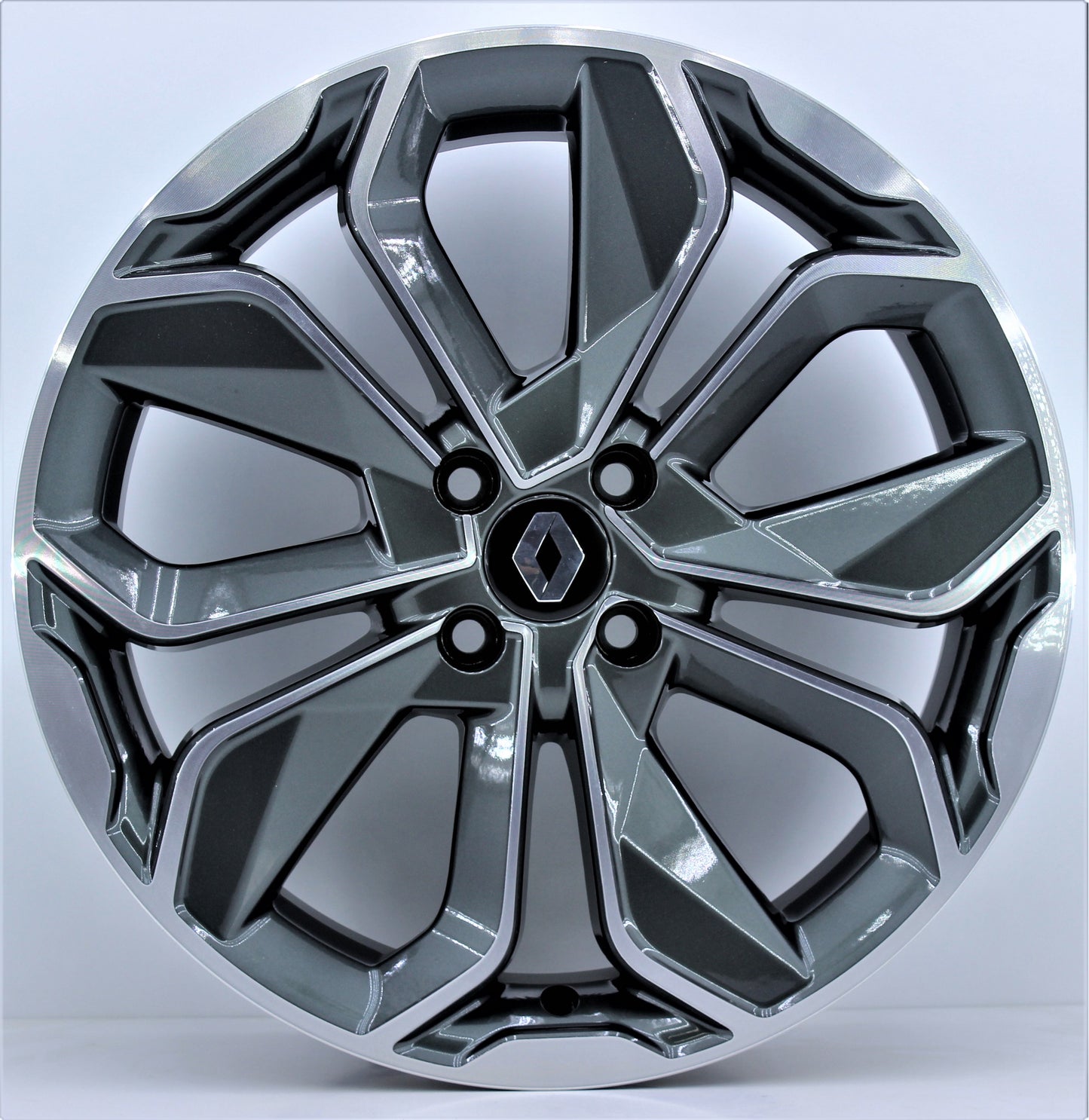 R1 Wheels 17 inç 4*100 ET35 Füme Jant Takımı (J-411) - KolayOto