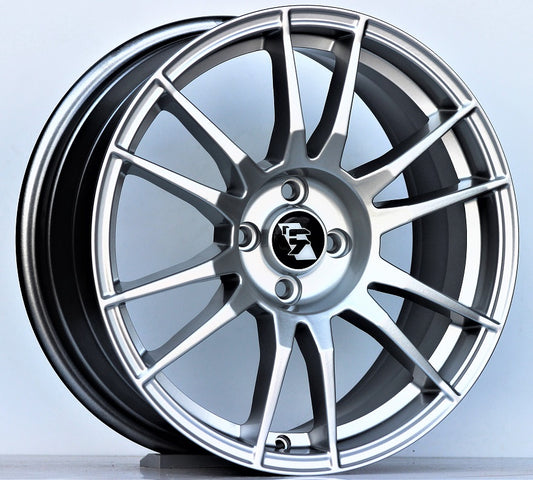 R1 Wheels 17 inç 4*100 ET35 Metalik Gri Jant Takımı (J-1529) - KolayOto