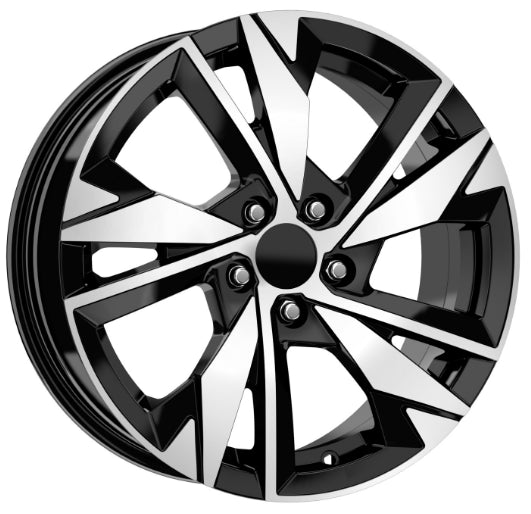 R1 Wheels 17 inç 5*108 ET40 Parlak Siyah Jant Takımı (J-3241) - KolayOto