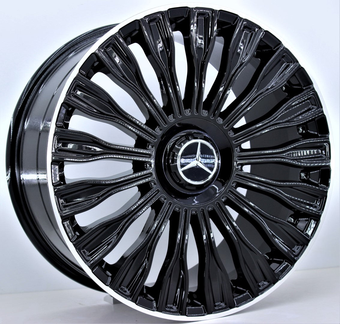 R1 Wheels 17 inç 5*112 ET35 Siyah Jant Takımı (J-434) - KolayOto