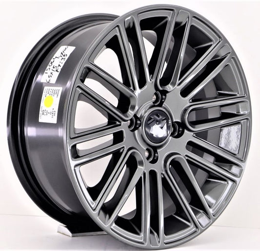 R1 Wheels 15 inç 4*108 ET25 Füme Jant Takımı (J-1143) - KolayOto