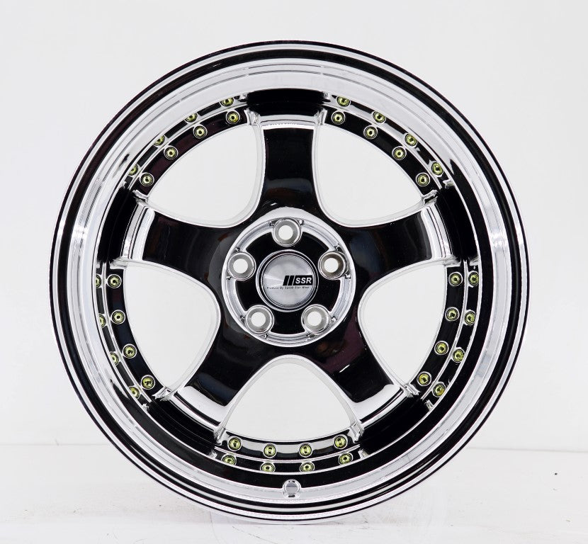 R1 Wheels 17 inç 5*100 ET35 Krom Jant Takımı (J-1304) - KolayOto