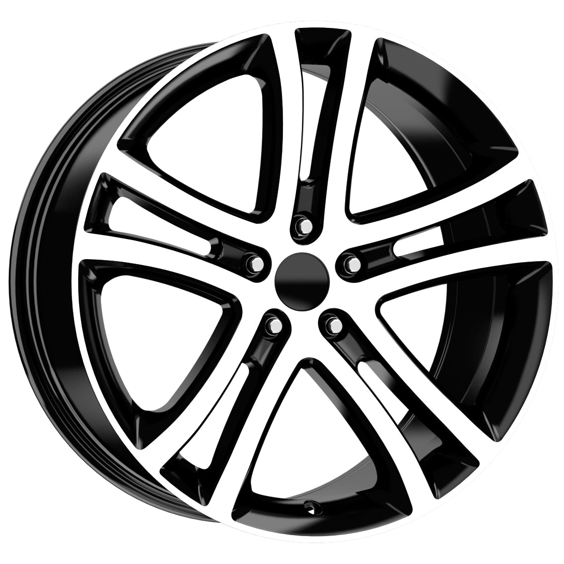 R1 Wheels 19 inç 5*112 ET33 Parlak Siyah Jant Takımı (J-3314) - KolayOto