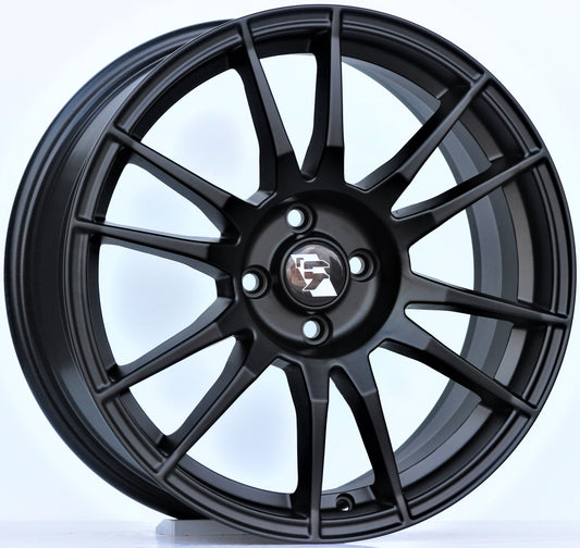 R1 Wheels 17 inç 4*100 ET35 Mat Siyah Jant Takımı (J-1295) - KolayOto