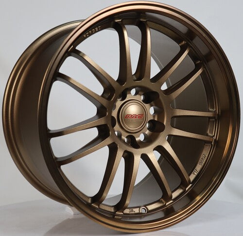 R1 Wheels 18 inç 5*114.3 ET25 Bronz Jant Takımı (J-3464) - KolayOto