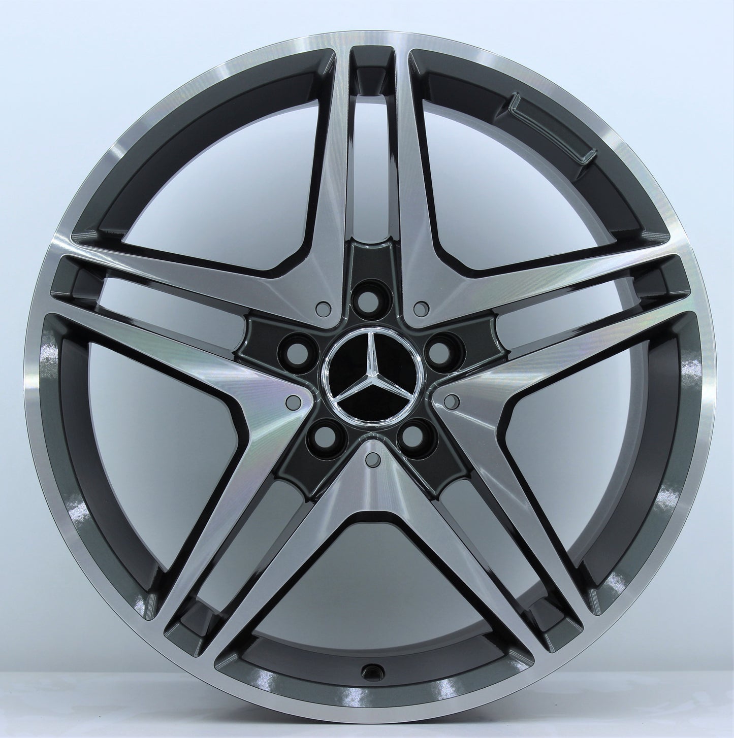 R1 Wheels 18 inç 5*112 ET48 Füme Jant Takımı (J-1350) - KolayOto