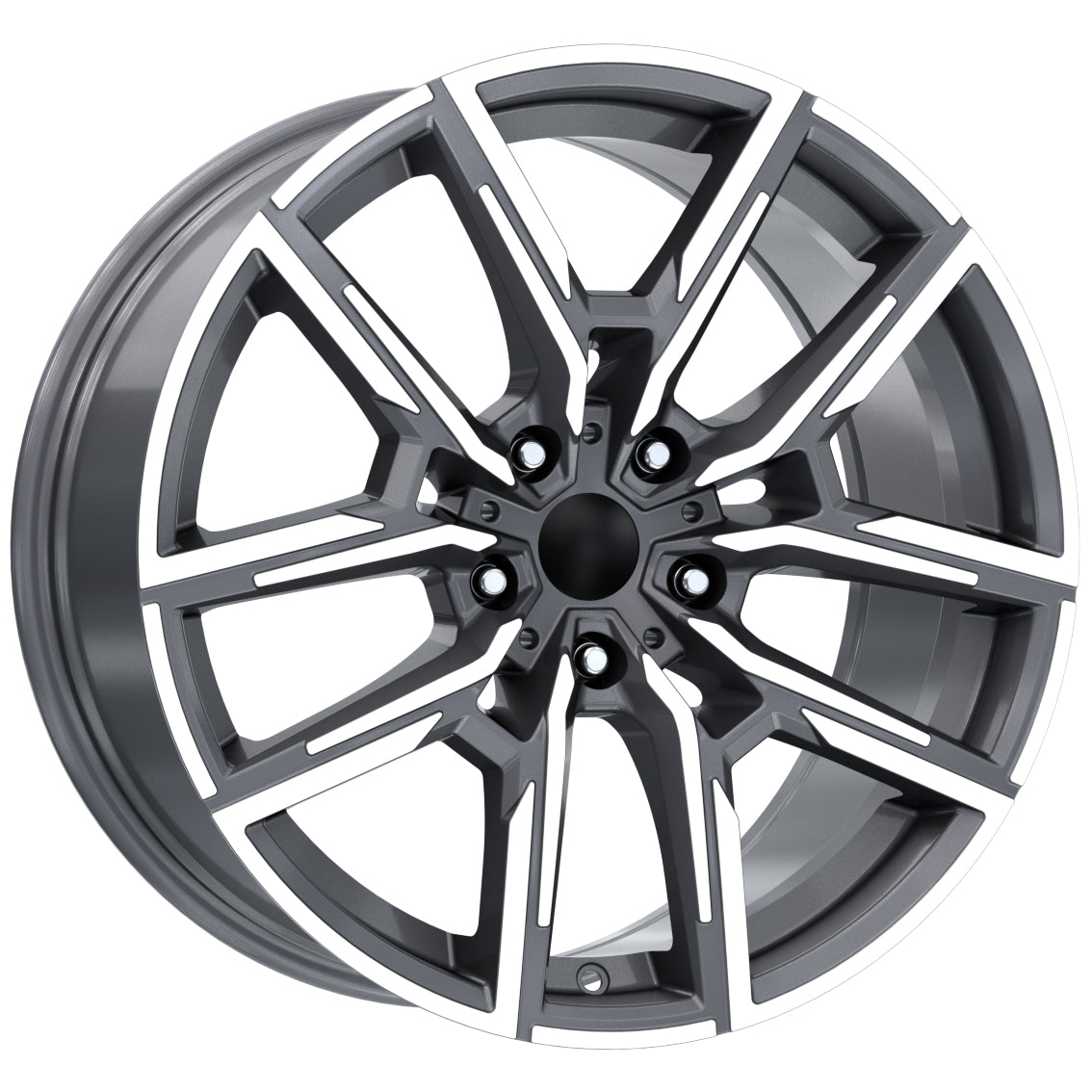 R1 Wheels 20 inç 5*112 ET30 Füme Jant Takımı (J-1412) - KolayOto