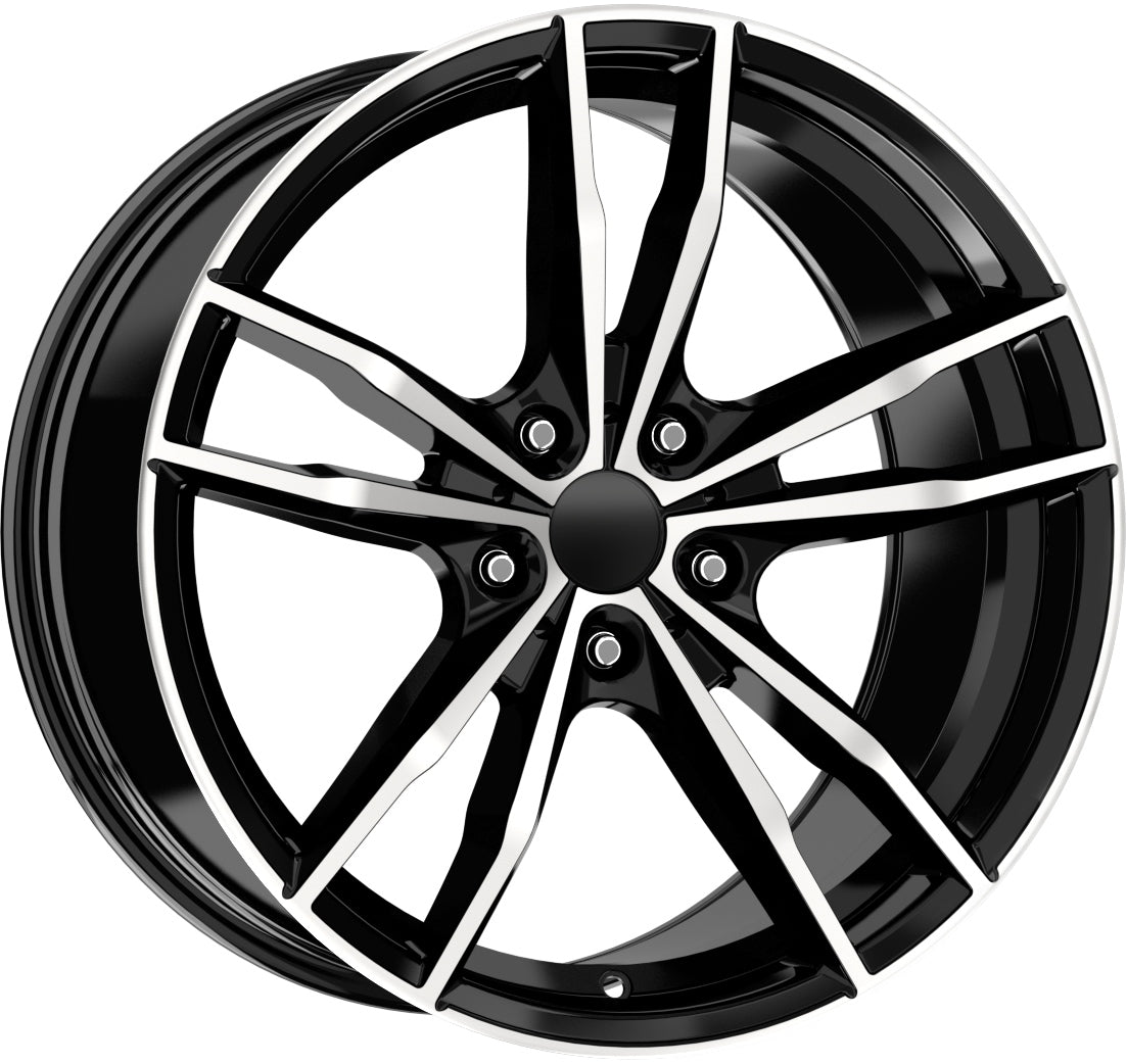 R1 Wheels 19 inç 5*112 ET37 Parlak Siyah Jant Takımı (J-3733) - KolayOto