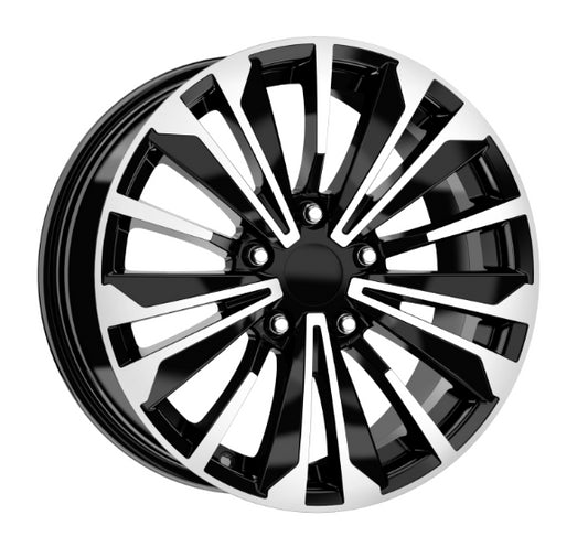 R1 Wheels 16 inç 5*114 ET40 Parlak Siyah Jant Takımı (J-709) - KolayOto