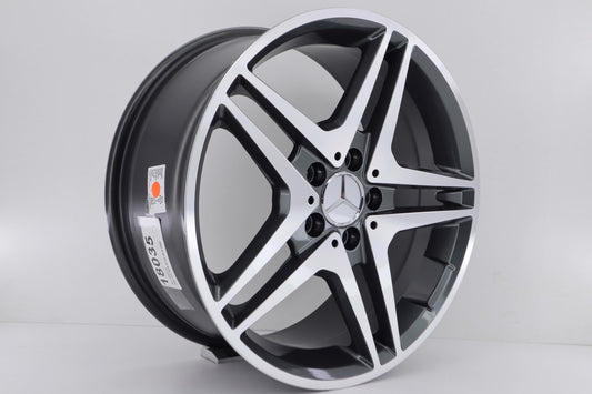 R1 Wheels 18 inç 5*112 ET38 Füme Jant Takımı (J-1347) - KolayOto