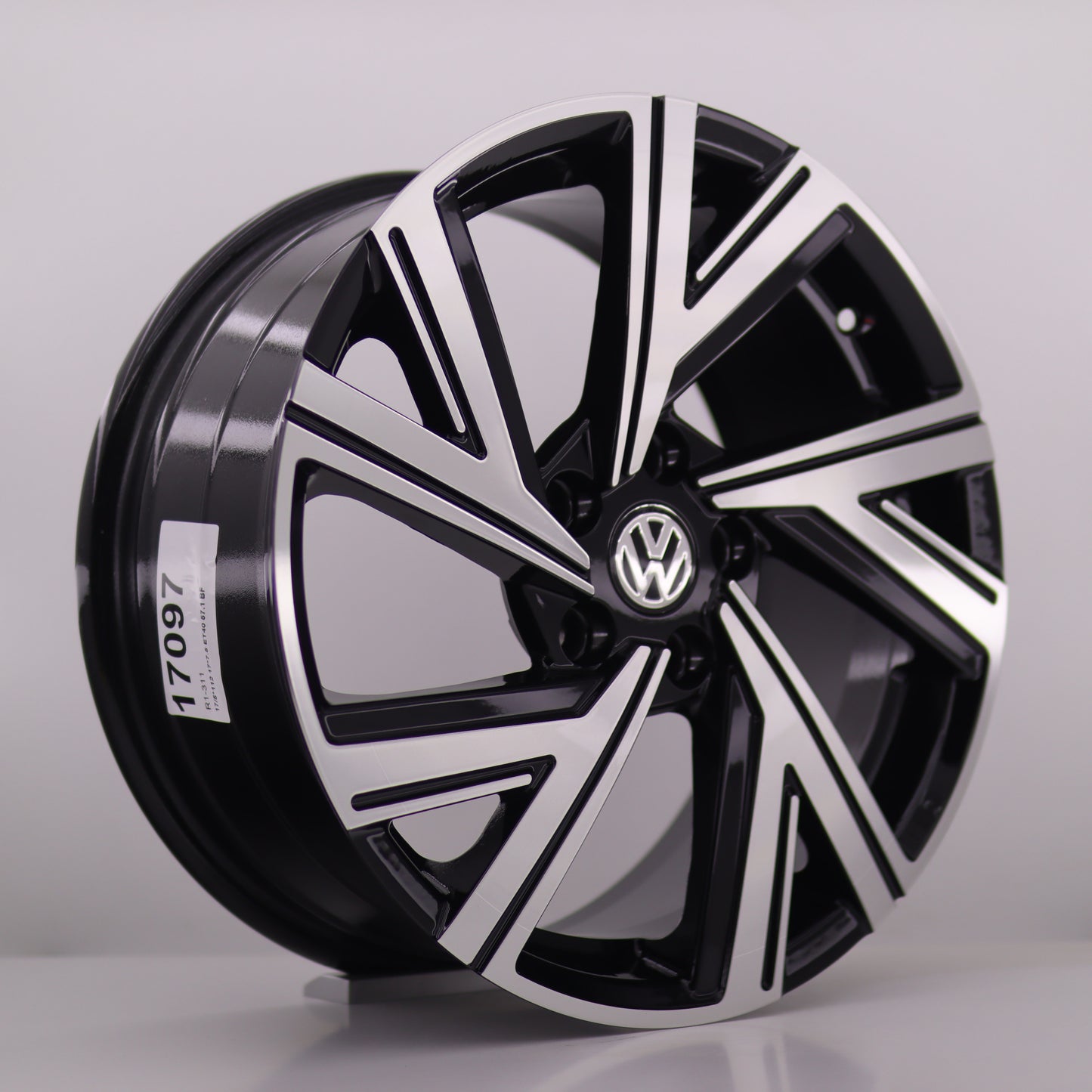 R1 Wheels 17 inç 5*112 ET40 Siyah Jant Takımı (J-663) - KolayOto