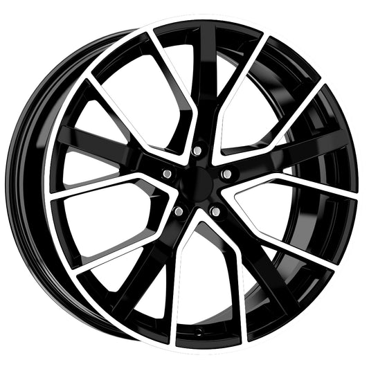 R1 Wheels 19 inç 5*112 ET40 Parlak Siyah Jant Takımı (2554) - KolayOto