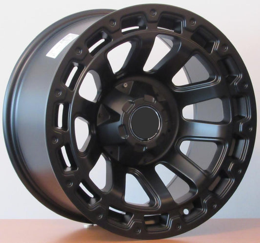 R1 Wheels 17 inç 6*139 ET10 Mat Siyah Jant Takımı (J-1242) - KolayOto