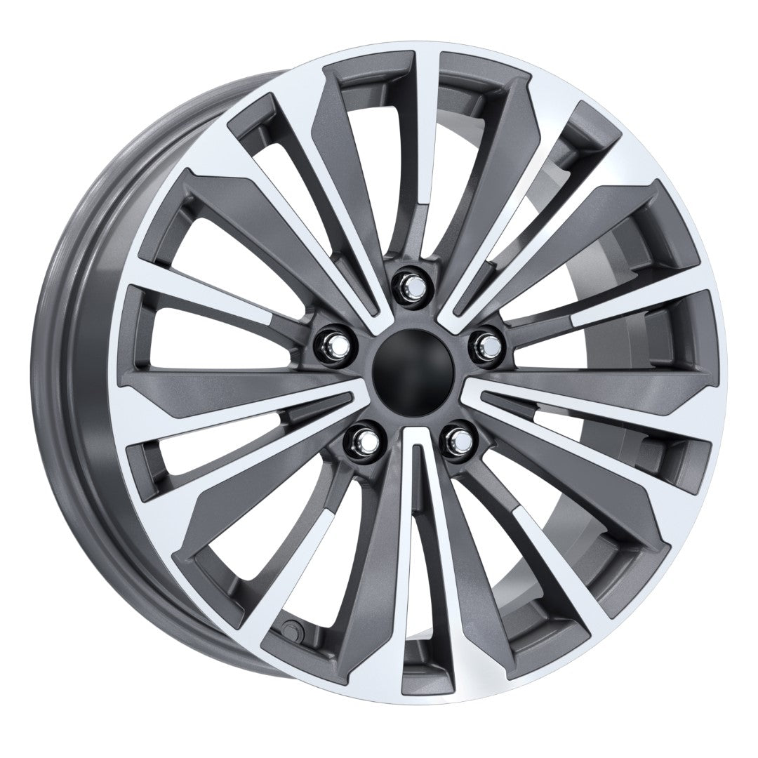 R1 Wheels 17 inç 5*114.3 ET45 Füme Jant Takımı (2307) - KolayOto