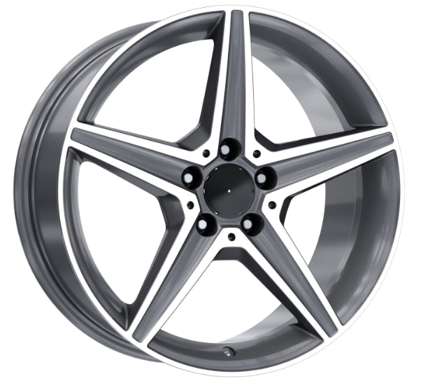 R1 Wheels 18 inç 5*112 ET48 Füme Jant Takımı (J-3410) - KolayOto