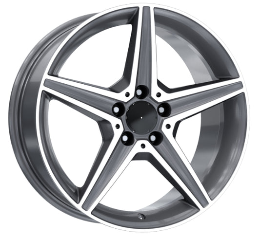 R1 Wheels 18 inç 5*112 ET48 Füme Jant Takımı (J-3410) - KolayOto