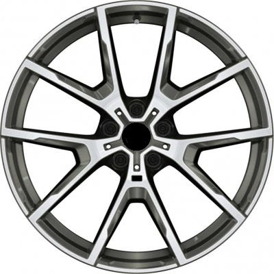 R1 Wheels 19 inç 5*120 ET44 Füme Jant Takımı (J-827) - KolayOto