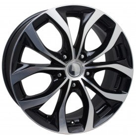 R1 Wheels 17 inç 5*114.3 ET40 Parlak Siyah Jant Takımı (J-855) - KolayOto