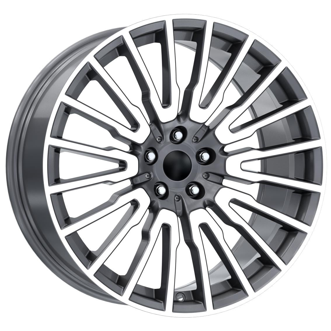 R1 Wheels 20 inç 5*112 ET38 Füme Jant Takımı (J-2868) - KolayOto