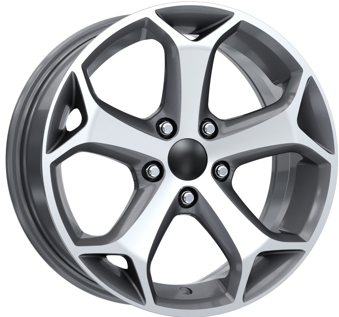 R1 Wheels 16 inç 5*108 ET40 Füme Jant Takımı (J-353) - KolayOto