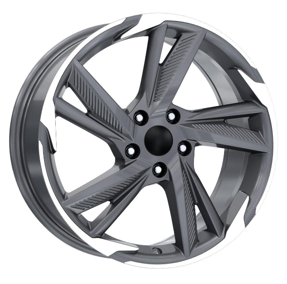 R1 Wheels 18 inç 5*112 ET45 Füme Jant Takımı (J-3137) - KolayOto