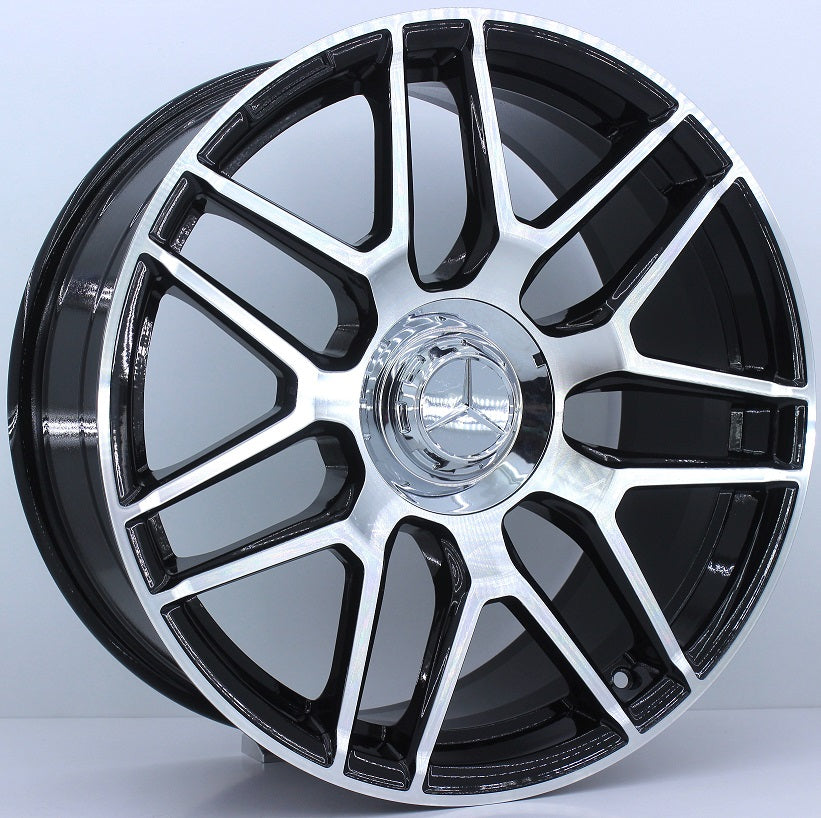 R1 Wheels 19 inç 5*112 ET48 Siyah Jant Takımı (J-1017) - KolayOto