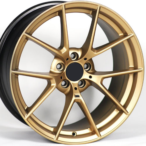 R1 Wheels 19 inç 5*120 ET38 Mat Altın Jant Takımı (J-3700) - KolayOto