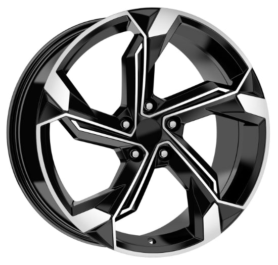 R1 Wheels 19 inç 5*112 ET40 Parlak Siyah Jant Takımı (J-3285) - KolayOto