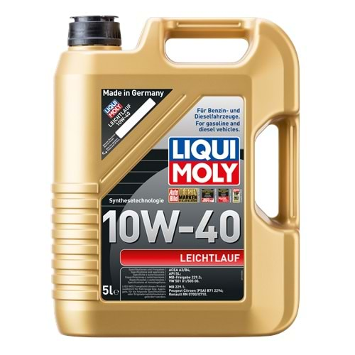 Liqui Moly Leichtiauf 10W-40 Motor Yağı (5 Litre) - 9502 - KolayOto