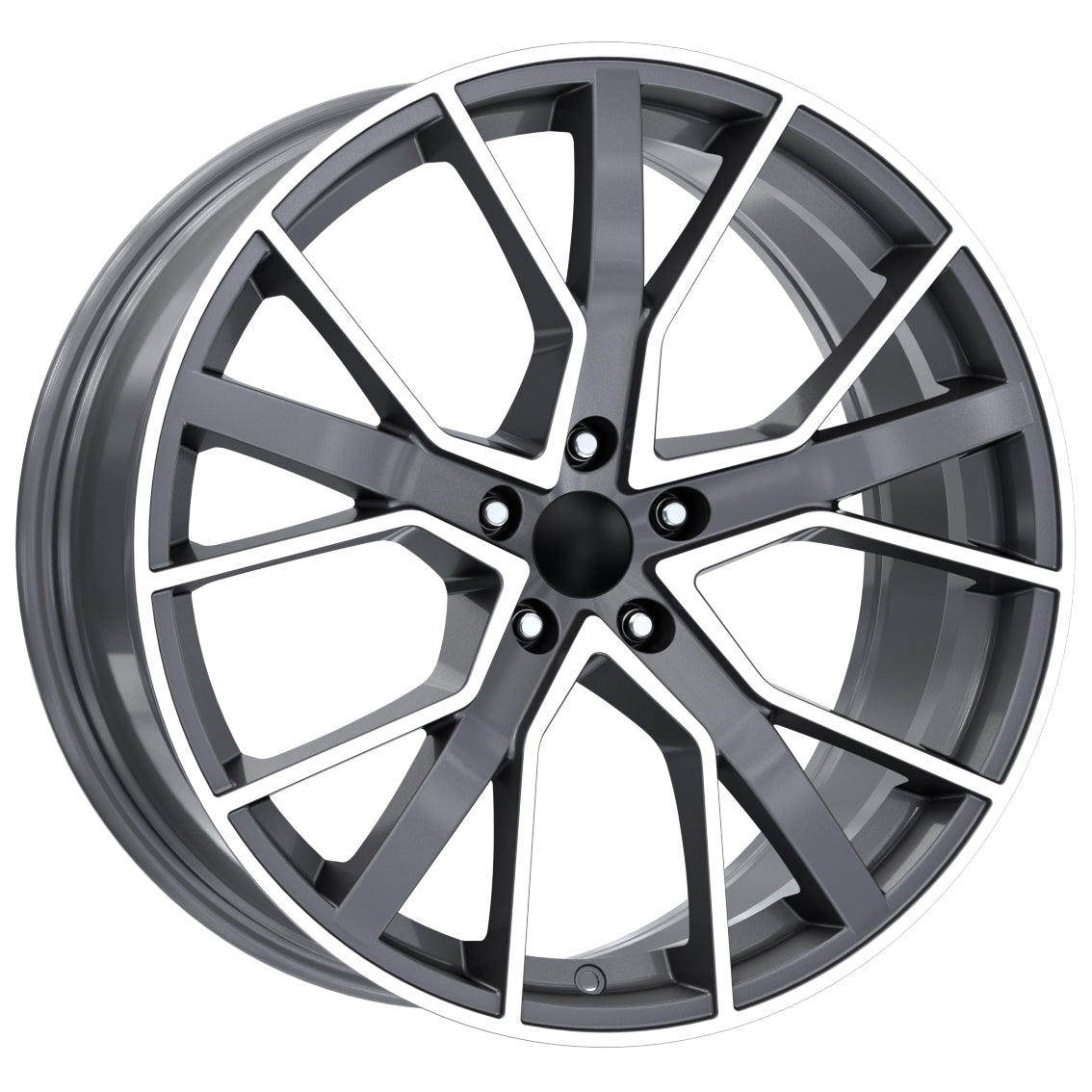 R1 Wheels 20 inç 5*112 ET35 Füme Jant Takımı (J-1225) - KolayOto