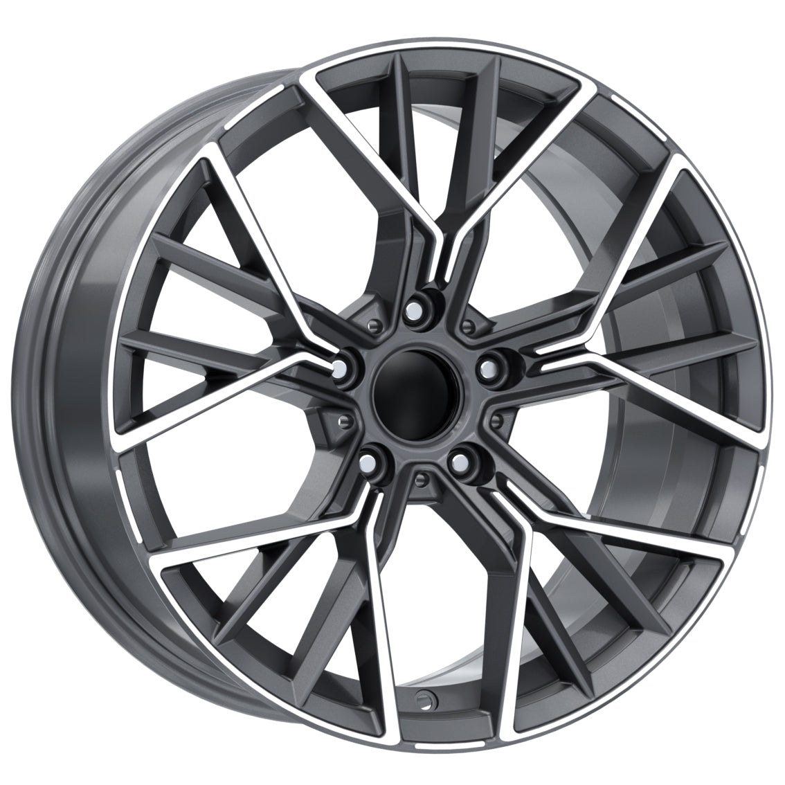 R1 Wheels 20 inç 5*112 ET40 Füme Jant Takımı (J-714) - KolayOto