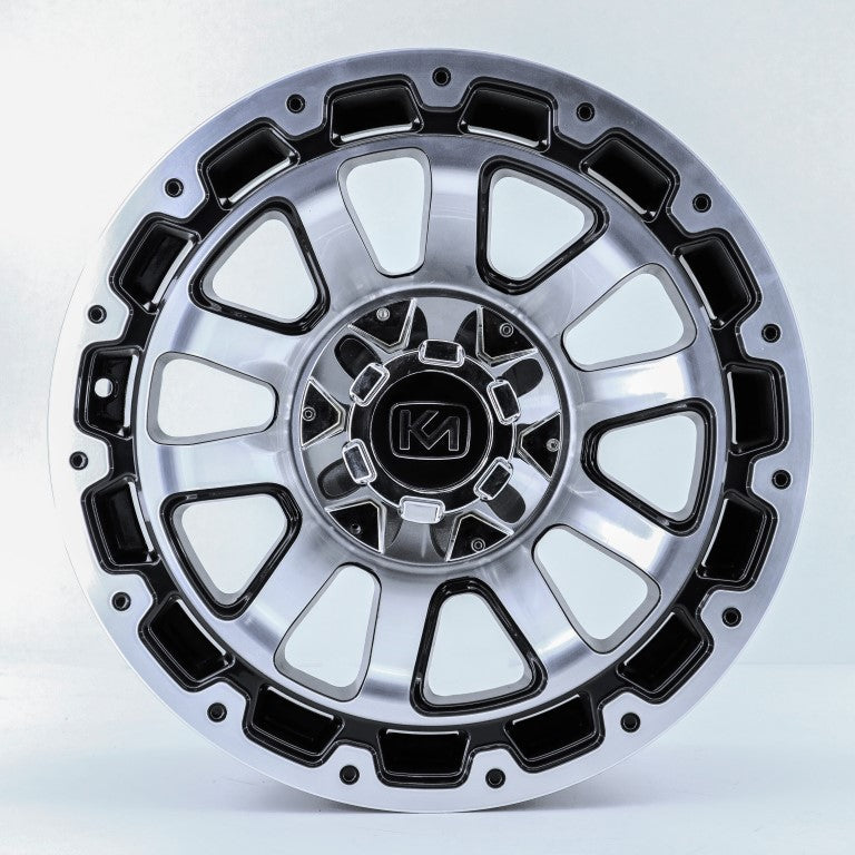 R1 Wheels 17 inç 6*114.3 ET05 Parlak Siyah Jant Takımı (J-1799) - KolayOto