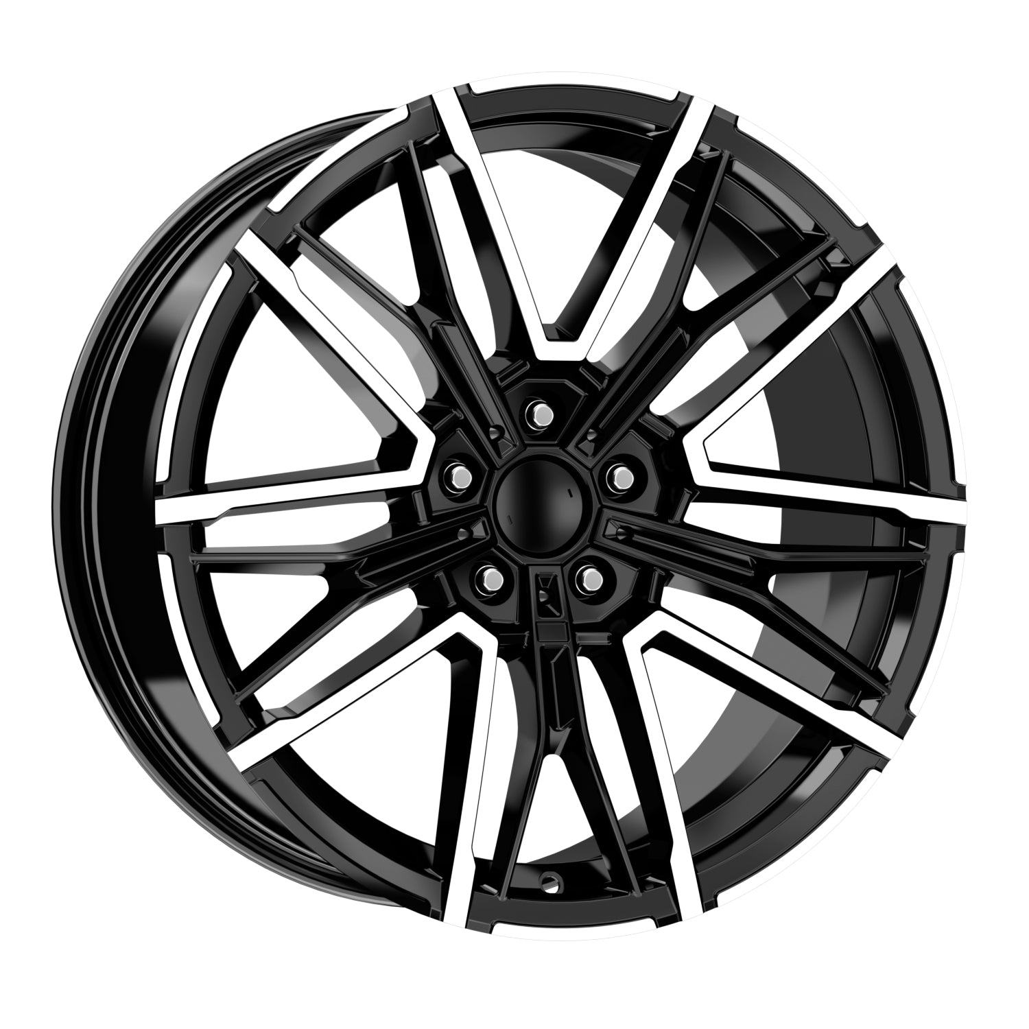 R1 Wheels 19 inç 5*112 ET40 Parlak Siyah Jant Takımı (J-3756) - KolayOto