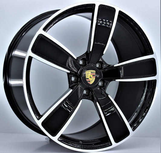 R1 Wheels 21 inç 5*130 ET58 Siyah Jant Takımı (J-1465) - KolayOto