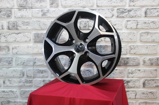 R1 Wheels 14 inç 4*100 ET35 Siyah Jant Takımı (J-1382) - KolayOto