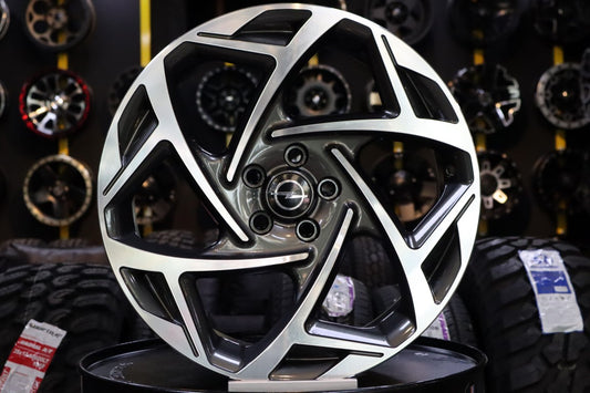 R1 Wheels 18 inç 5*105 ET45 Füme Jant Takımı (J-430) - KolayOto