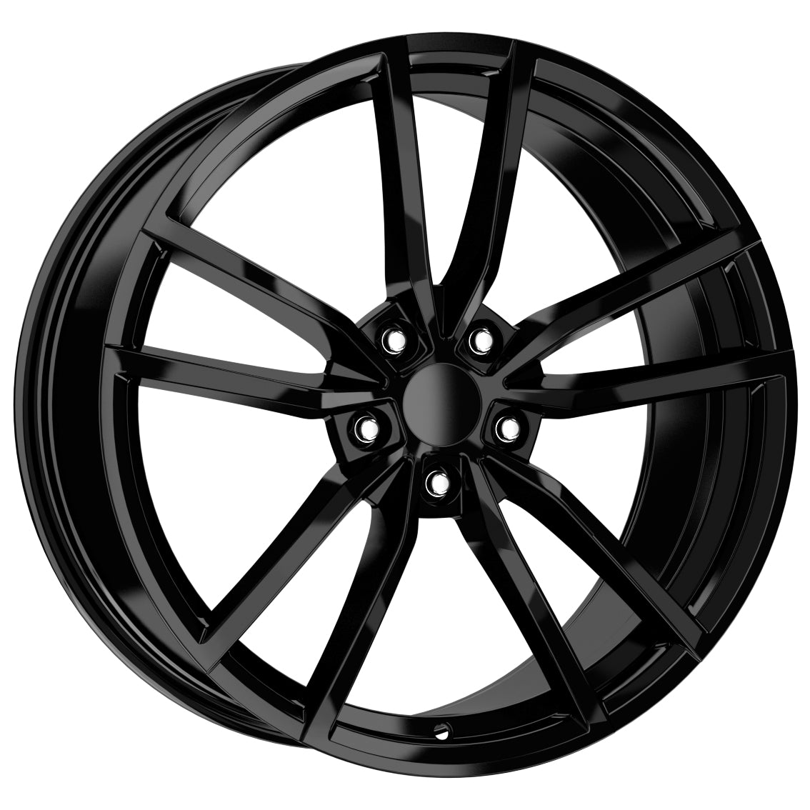 R1 Wheels 19 inç 5*112 ET42 Parlak Siyah Jant Takımı (J-874) - KolayOto