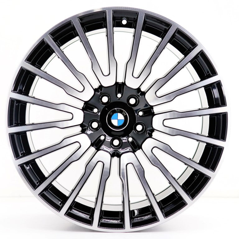 R1 Wheels 20 inç 5*120 ET30 Parlak Siyah Jant Takımı (J-1407) - KolayOto