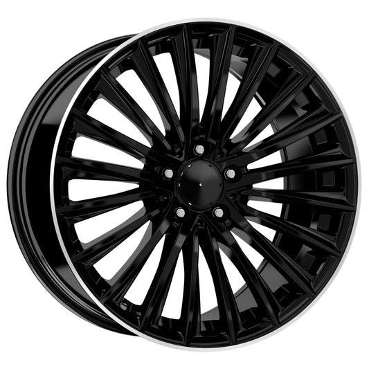 R1 Wheels 19 inç 5*112 ET38 Siyah Jant Takımı (J-3761) - KolayOto