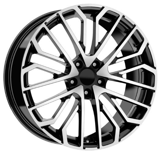 R1 Wheels 19 inç 5*112 ET40 Parlak Siyah Jant Takımı (J-3281) - KolayOto