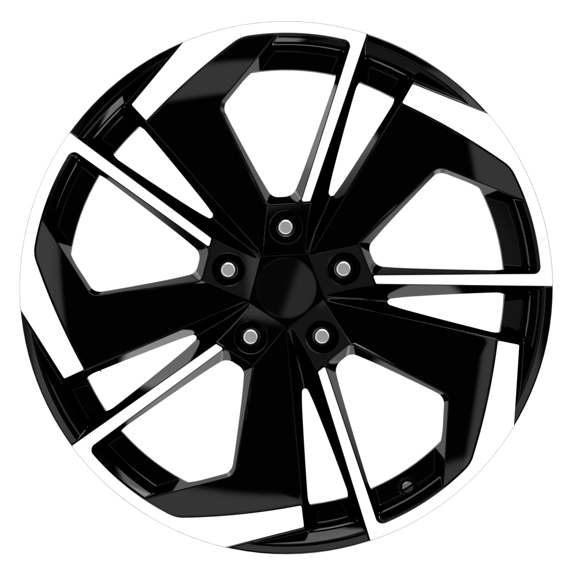 R1 Wheels 19 inç 5*112 ET45 Parlak Siyah Jant Takımı (J-857) - KolayOto