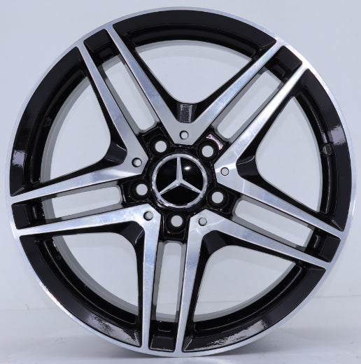 R1 Wheels 19 inç 5*112 ET48 Parlak Siyah Jant Takımı (J-3536) - KolayOto