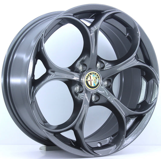 R1 Wheels 17 inç 5*110 ET35 Füme Jant Takımı (J-1273) - KolayOto