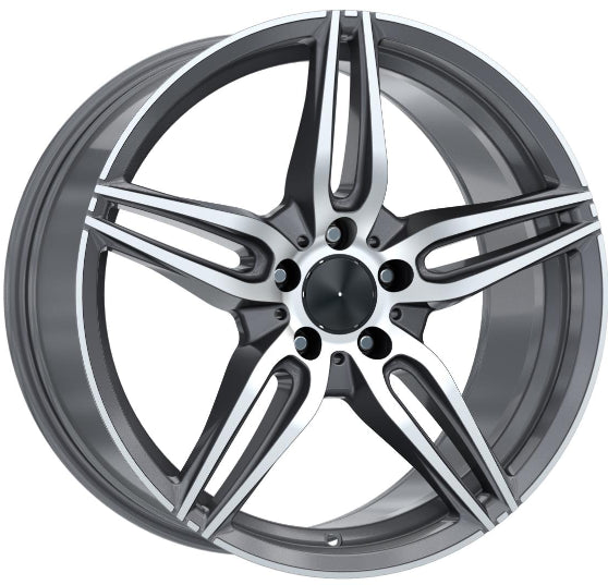 R1 Wheels 19 inç 5*112 ET48 Füme Jant Takımı (2360) - KolayOto