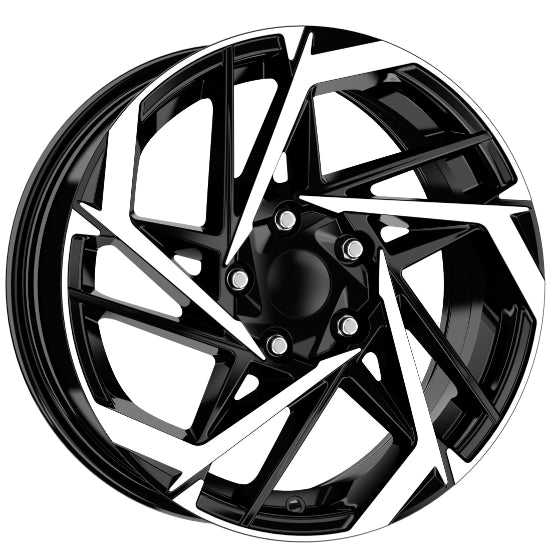 R1 Wheels 16 inç 5*114 ET35 Parlak Siyah Jant Takımı (J-3103) - KolayOto