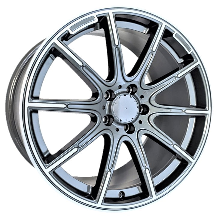 R1 Wheels 19 inç 5*114.3 ET48 Füme Jant Takımı (J-1370) - KolayOto