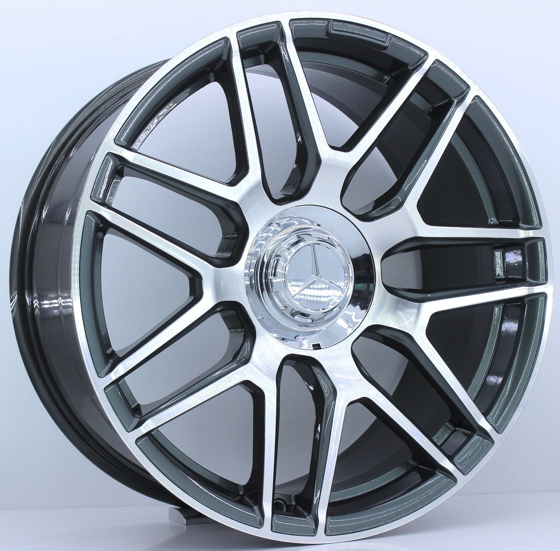 R1 Wheels 19 inç 5*112 ET48 Füme Jant Takımı (J-791) - KolayOto