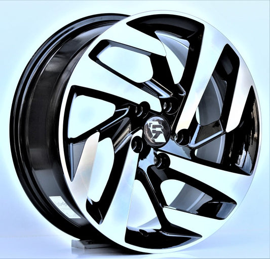 R1 Wheels 16 inç 4*108 ET25 Parlak Siyah Jant Takımı (J-3350) - KolayOto